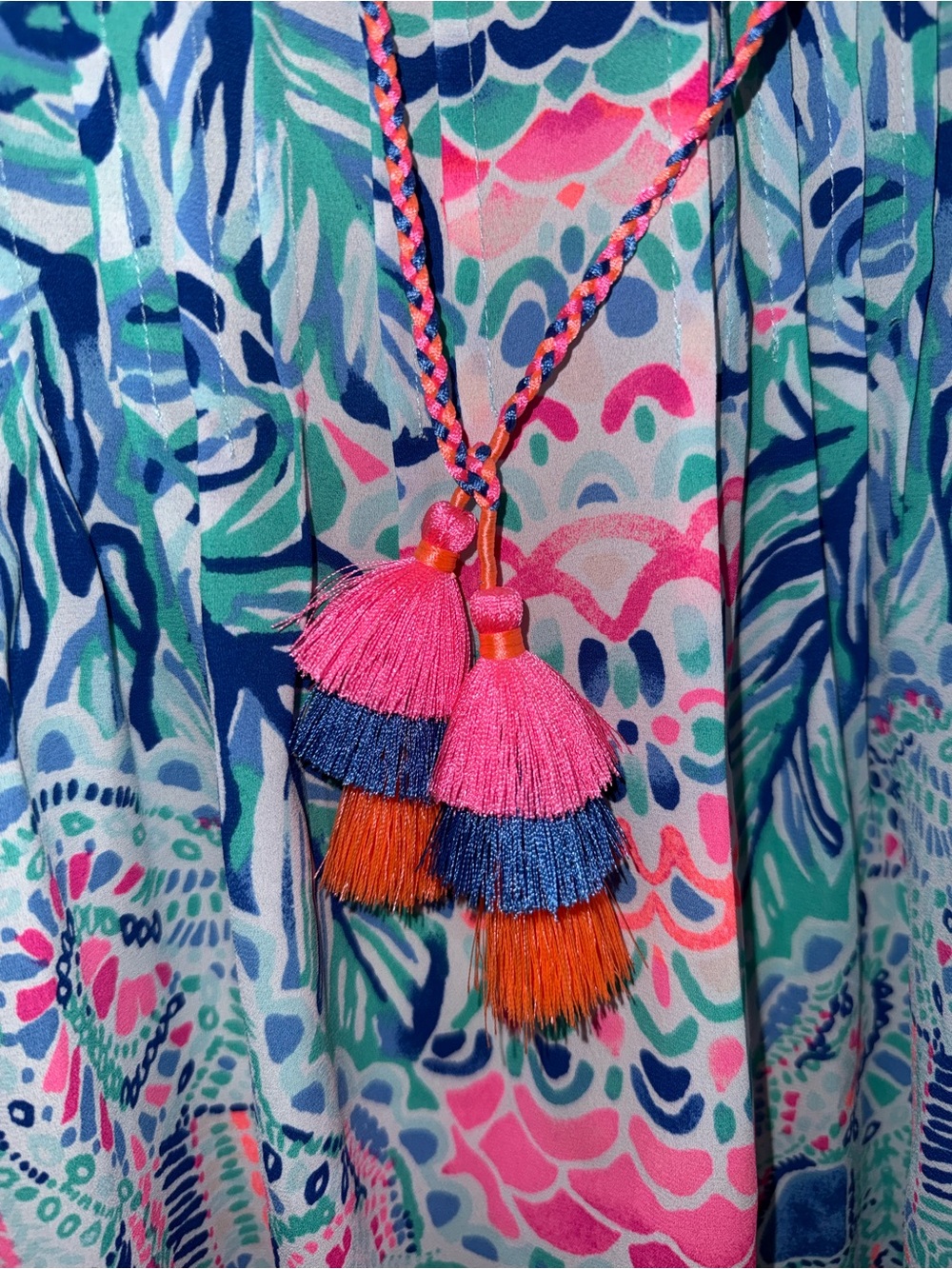 Lilly Pulitzer NWT Marilina Top Feel The Beat Engineered Top XS - Picture 3 of 4